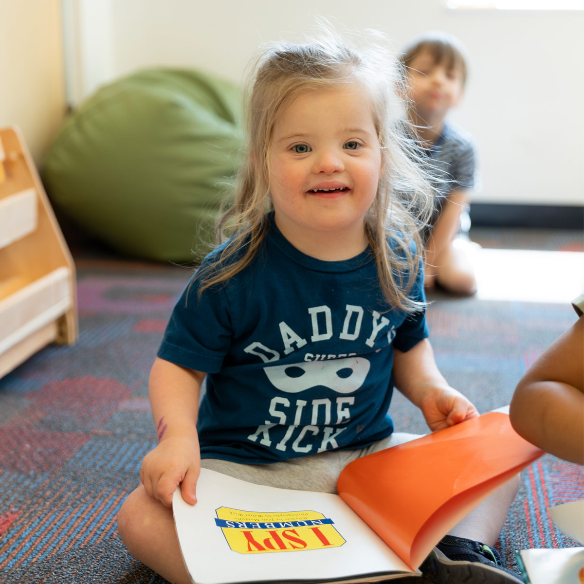 Student reading at school