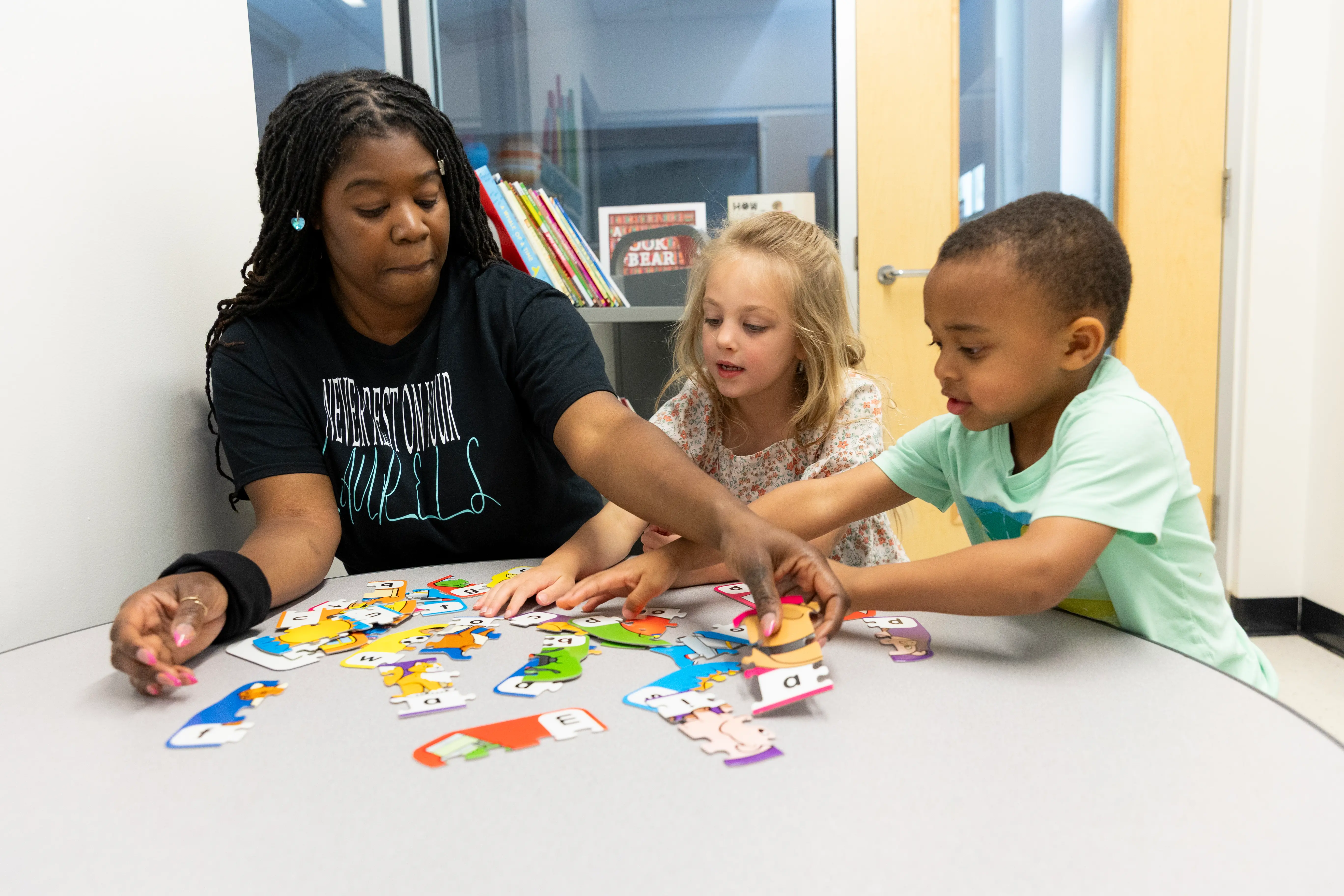 Young students at the New E3 School