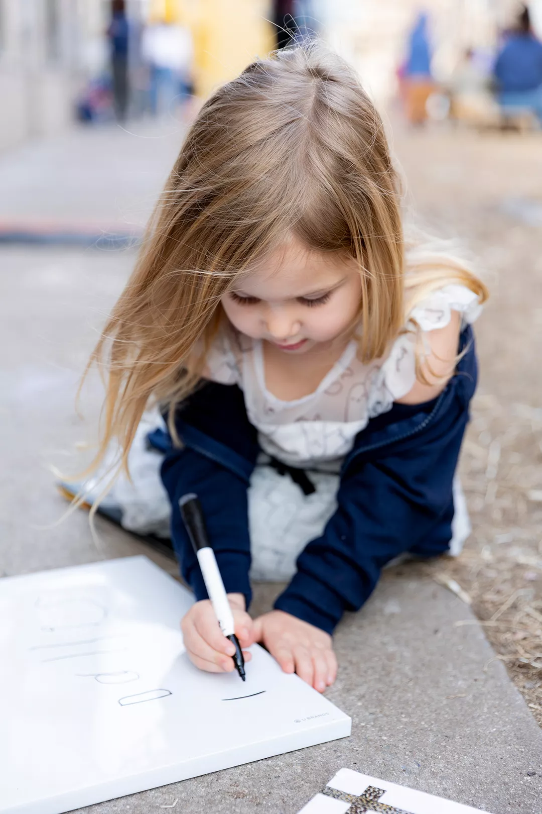 Students doing fun activities with their teacher.